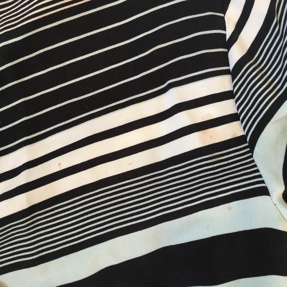 Ann Taylor Black and White Striped Mini Dress - Picture 8 of 8